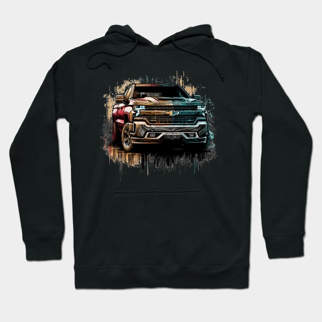 Chevrolet Silverado Hoodie by Vehicles-Art